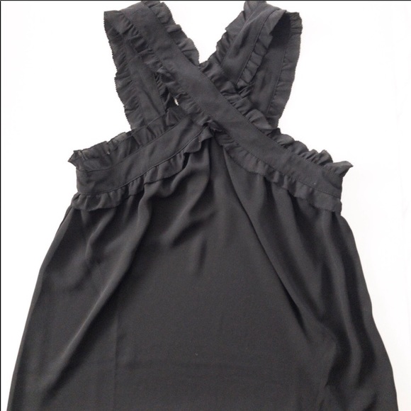 J Crew 0 petite criss cross ruffle blouse - Picture 8 of 8